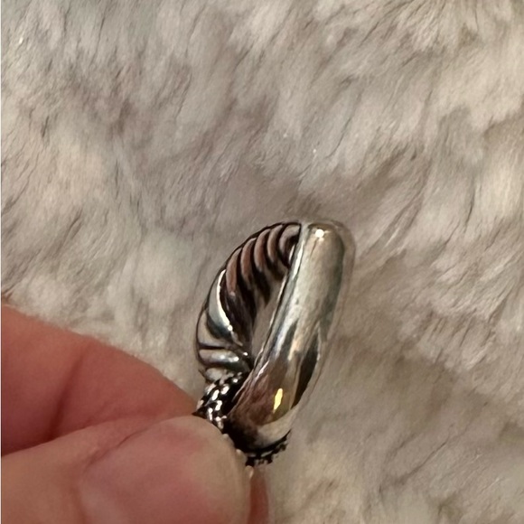 Authentic David Yurman Sterling Silver Open Heart Cable Necklace - Picture 15 of 16